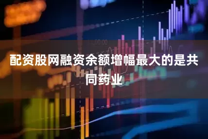 配资股网融资余额增幅最大的是共同药业